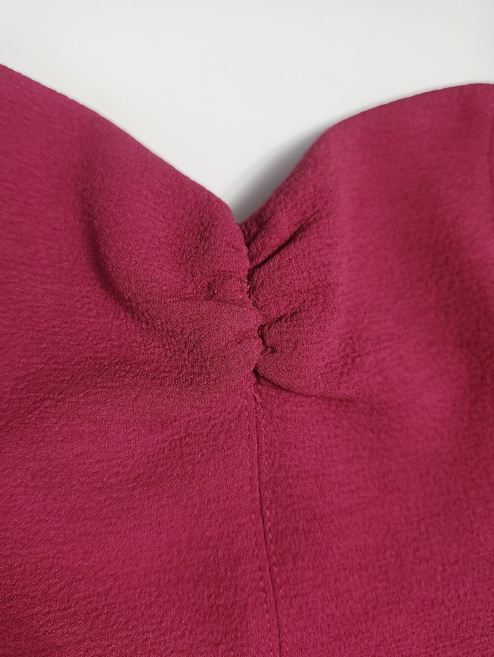 Zara Ruched Sweetheart Crop Top size L - Picture 6 of 15